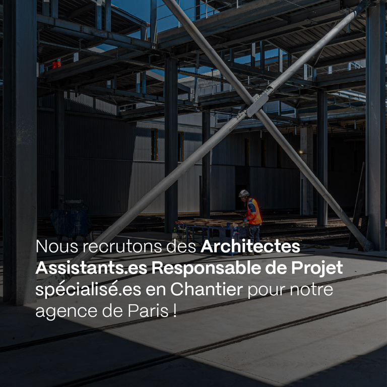 Carta - Reichen et Robert Associés - Nous recrutons des d'assistants.es de Responsable de projet Chantier, basé à Paris