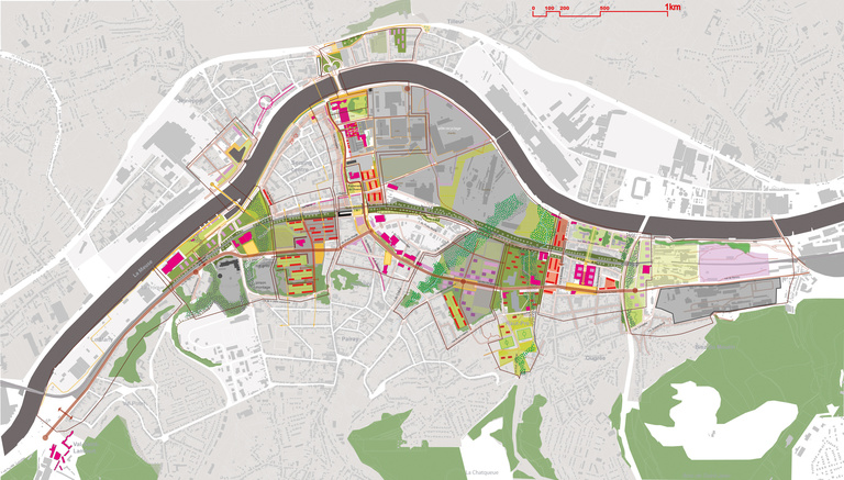 Carta - Reichen et Robert Associates - Aménagement urbain de la vallée Sérésienne